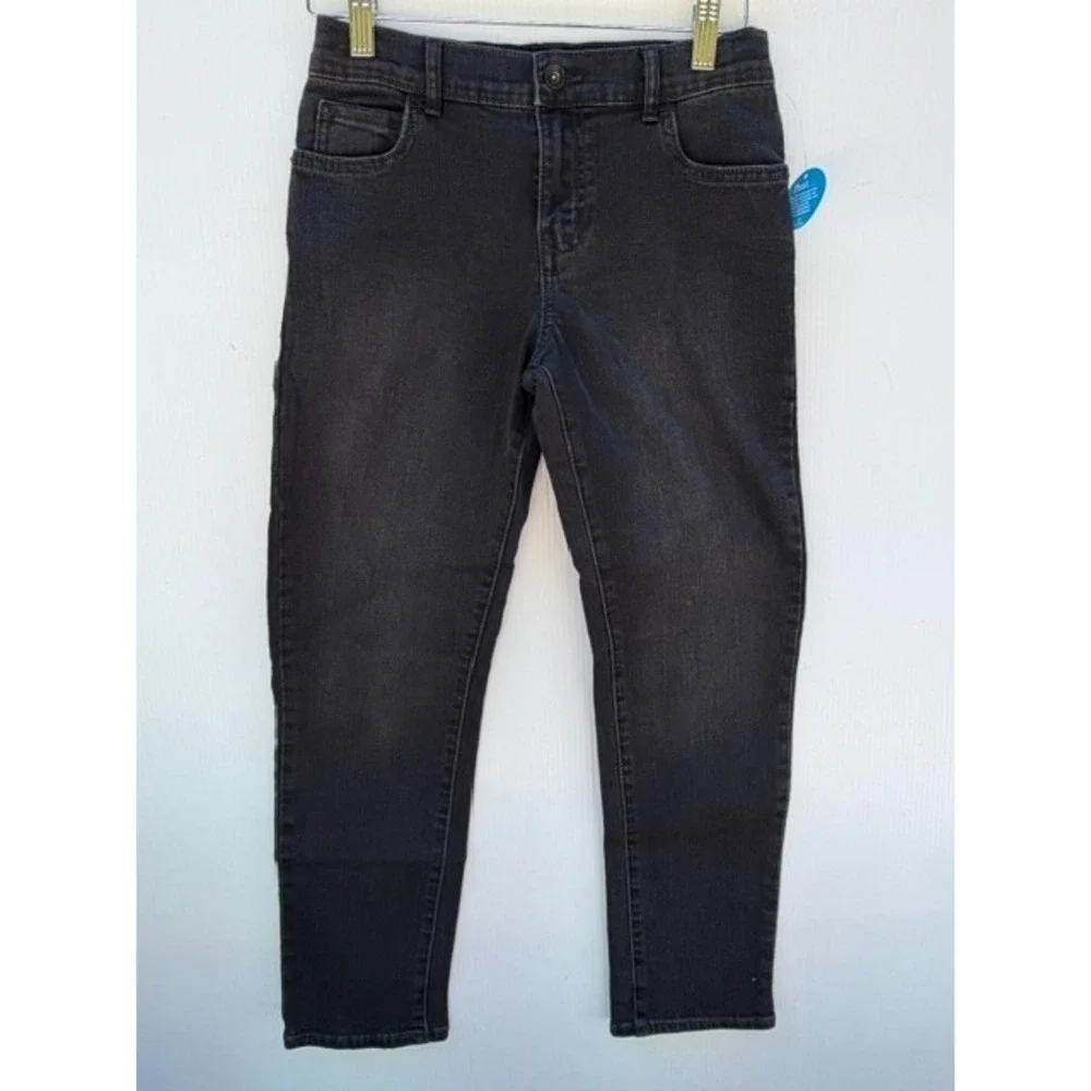 The‎ Childrens Place Boys Jeans Size 10 Black Stretch Straight Leg Adjustable